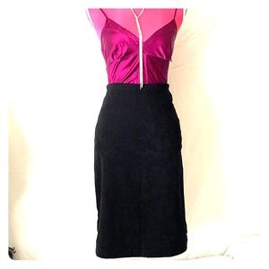 Black pencil skirt